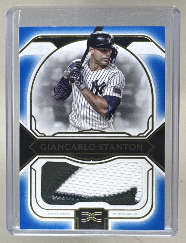 Giancarlo Stanton 2024 Topps Definitive #DJRC-GST Blue Jumbo Patch /30