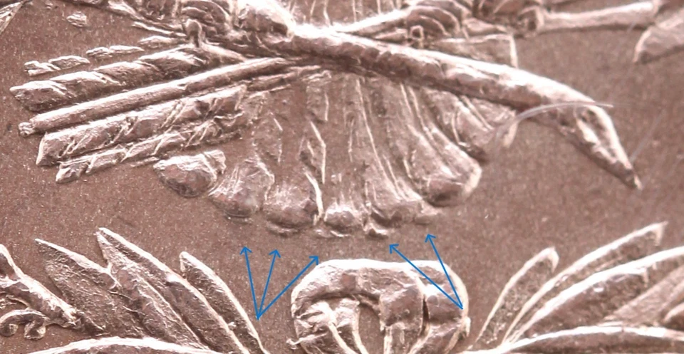 1878 7/8 TF $1 PCGS MS 62 "Reverse of 78" VAM 38 7/5 Tail Feather OverStamp - Image 3 of 4