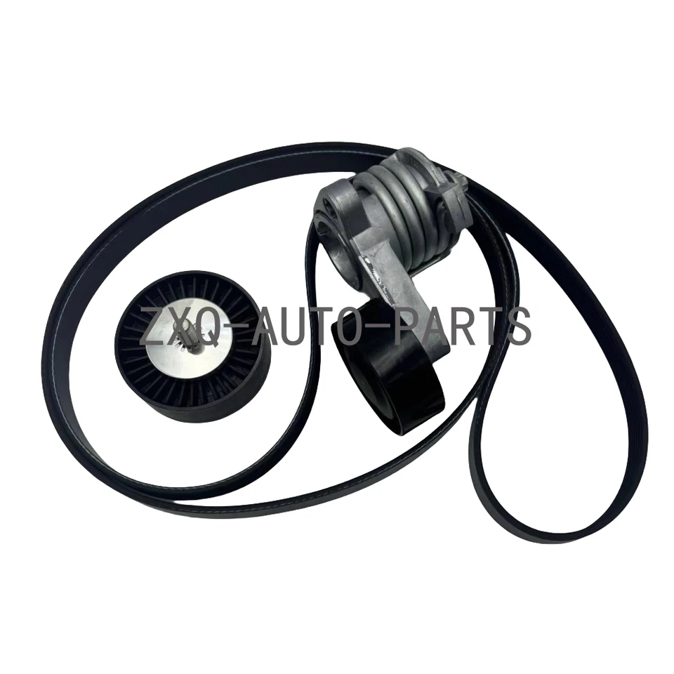 Kit de tensor de polea loca de correa de transmisión para BMW 128i 325i 325xi 328i 328xi X3 N52 Foto 2 de 4