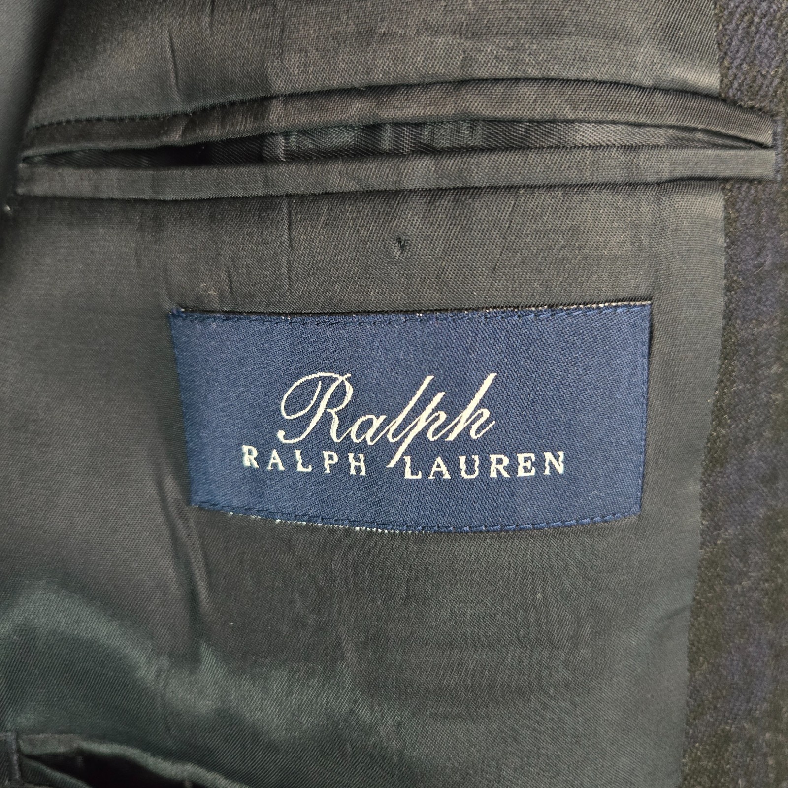 RALPH RALPH LAUREN Mens Size 52 Wool Blackwatch Plaid Elbow Patch Jacket Lined image 9