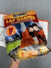 HotHands Lap Warmers 7 Pack Disposable Hand Warmers 16x10 Single Use Orange NIB