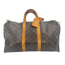 LOUIS VUITTON Keepall 45 Monogram Canvas Brown Vintage Travel Duffle Bag M41428