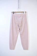 Juicy Couture Pink Velour Sweatpants Rhinestone Logo on Back Size S Y2K Joggers