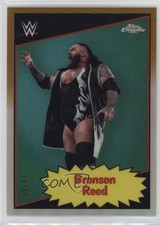2025 Chrome WWE 1985 Topps Current Gold Refractor 14/50 Bronson Reed 5i3