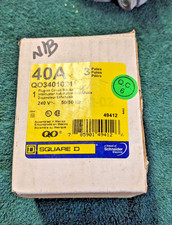Square D 40 Amp 3 Pole Shunt Trip Circuit Breaker QO3401021 Plug In New in Box