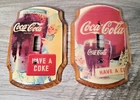 Vintage Coca-Cola Light Switch Covers Plates Wood Coke w/ Screws Lot of 2