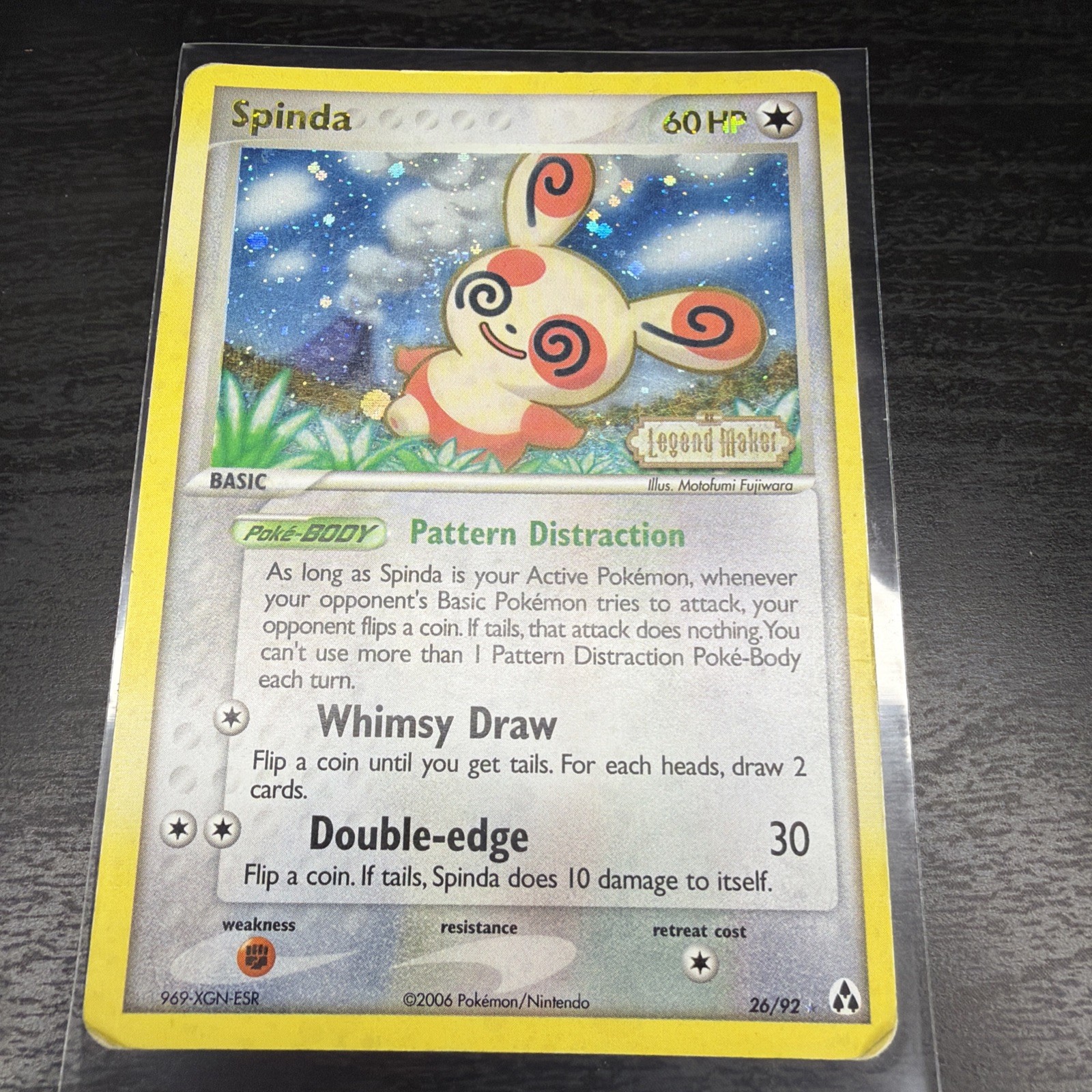 Pokemon TCG - Spinda 26/92 Stamped Legend Maker Reverse Holo 