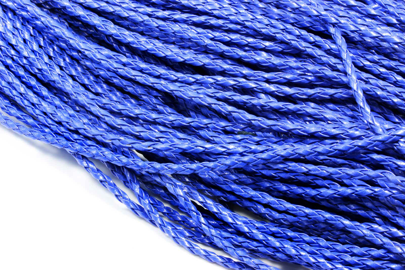 Yurosiay Kunstlederband 5 Meter - PU Lederband 4mm Blau Für DIY Handwerk