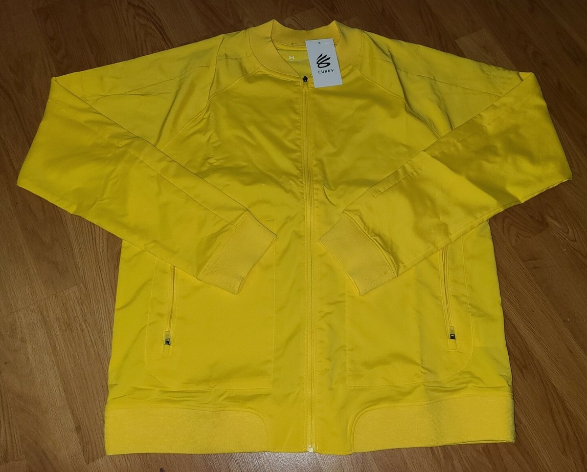 $85 Under Armour Mens Steph Curry UNDRTD Warmup Jacket Yellow