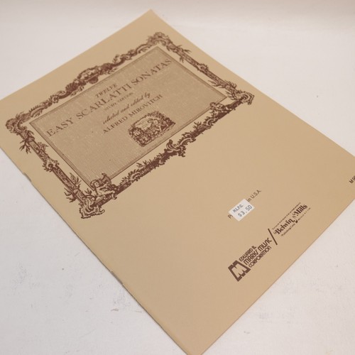 Twelve Easy Scarlatti Sonatas Piano Songbook Score Study Edition 1950 Marks - Picture 3 of 8