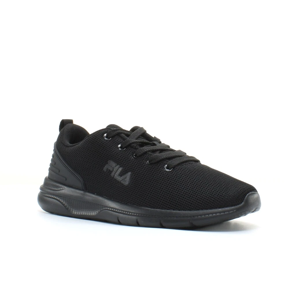 Fila Fury Run III Black Textile Mens Lace Up Trainers 1010739 12V