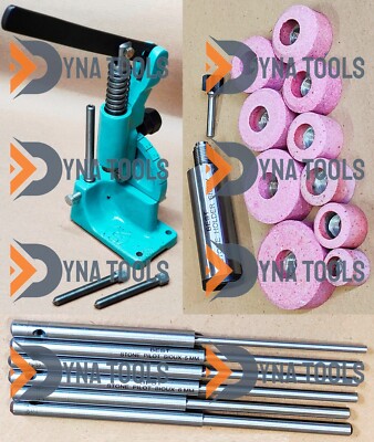 SIOUX Valve Seat Grinding Stones 12ps With Stone Dresser & 6pcs Pilots + Holder