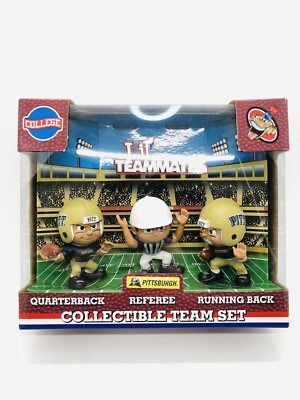 Lil Teammates Pitt Panthers Collectible Team Set PITT QB, WR & REF UNOPENED NEW