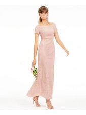 Adrianna Papell Off-the-Shoulder Lace Gown, Size 2