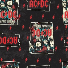 Springs Licensed Cotton Prints ROCKER 7122546 ACDC Highway to Hell Cotton Fabric