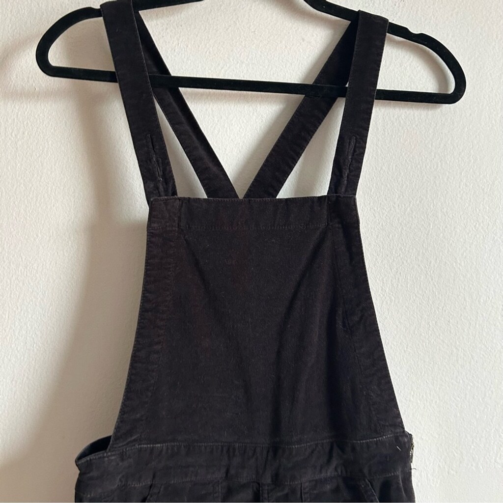 Madewell Size S Velvet Black Casual Skinny Jumpsuit Overalls image 3