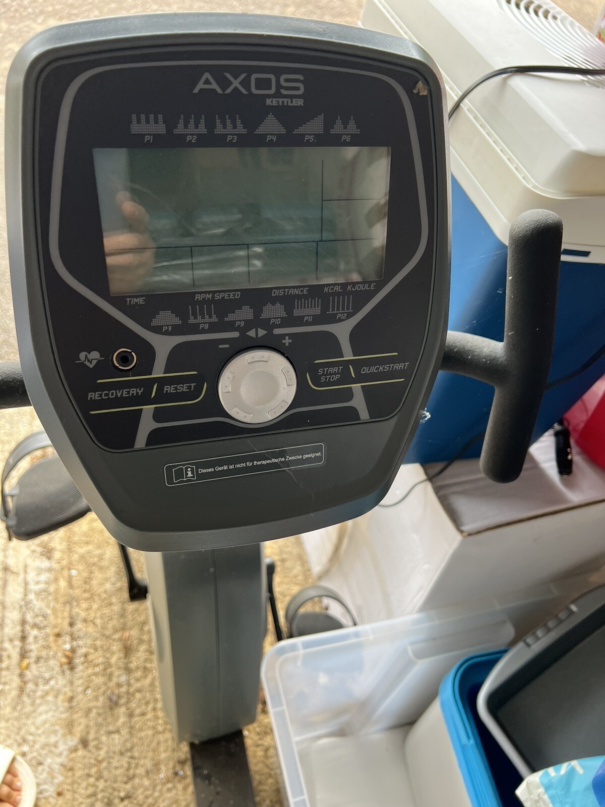 Kettler AXOS Cycle R Recumbent Exercise Bike SM 915075 very good