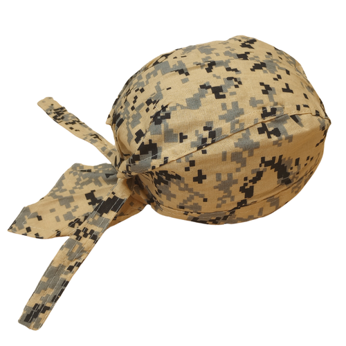 DIGI CAMO TAN SKULL CAP Du Rag Head 