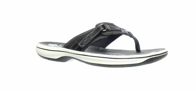 Clarks Breeze Sea Flip Flop Sandal for Women, Size 8US - Black
