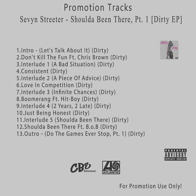 R&B.. White CD. Sevyn Streeter - Shoulda Been There, Pt. 1 [Dirty EP]
