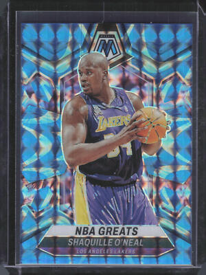 2023-24 Panini Mosaic Mosaic Reactive Blue #296 Shaquille O'Neal