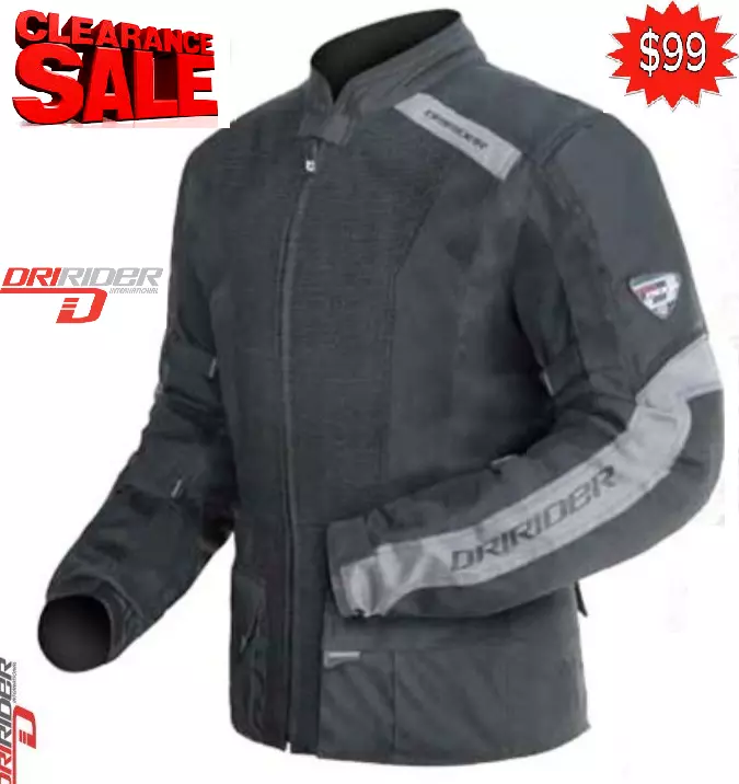 CLEARANCE Dririder motorcycle jacket NEW Small Vented Mens Road
