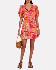 FARM RIO Fruit Brush Poplin Mini Dress in Floral, Sold out, OP $185- Small