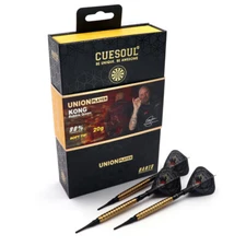 CUESOUL Robbie 'KONG' Green 20g 90% Tungsten Soft Tip Dart Set-Gold