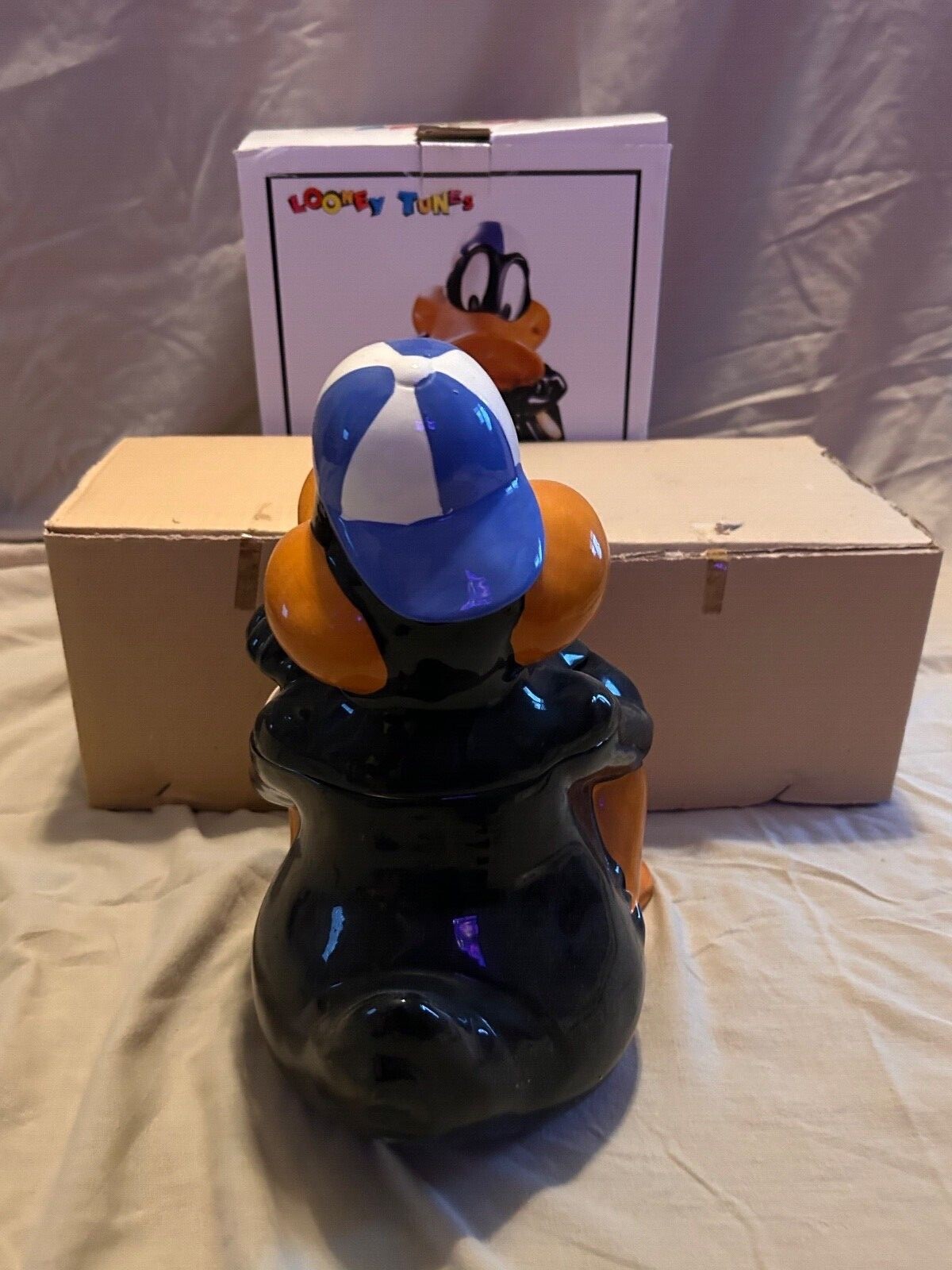 1993 Daffy Duck Baseball Cookie Jar Warner Brothers Looney Tunes in original box eBay