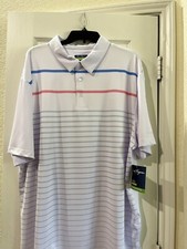 Ben Hogan Performance Shirt Men's 2XL 50-52 White Short Sleeve Polo Pull Over