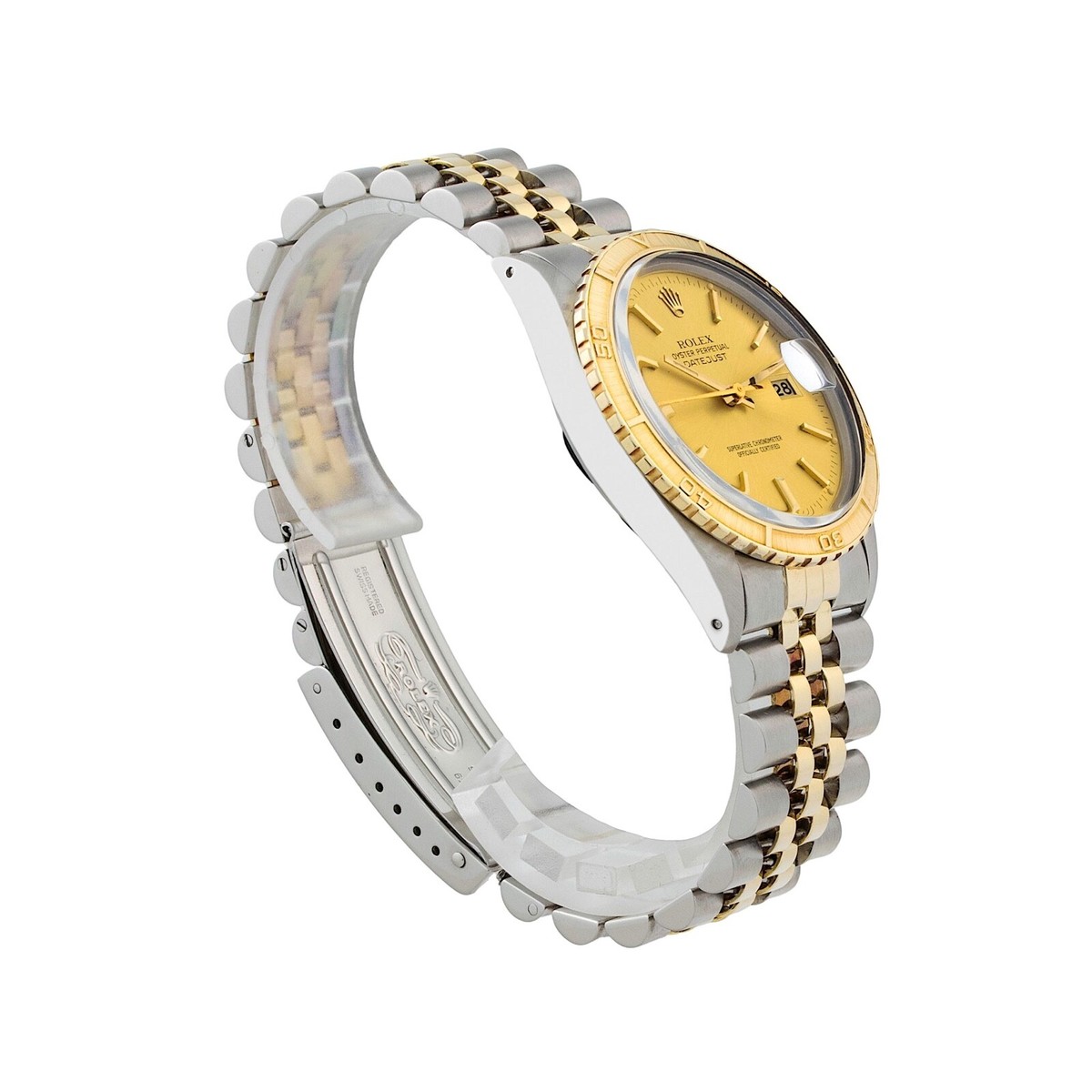 Rolex Datejust Turn-O-Graph 16253 Steel & 18k Gold 36mm Champagne