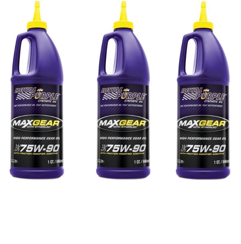 Royal Purple 01300 75W-90 Max Gear Synthetic Gear Oil 3 Pack