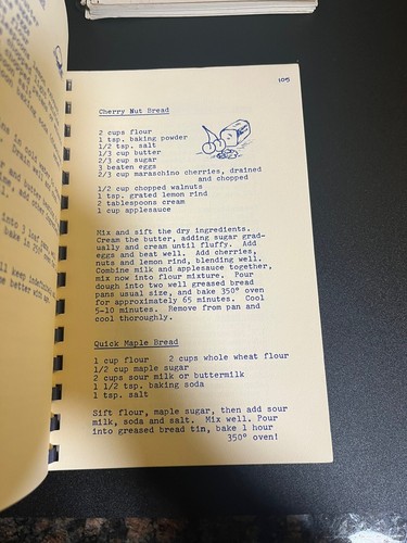 Cookbook Comb Bound Lot of 6 Vintage Regional School/Community Cookbooks Recipes - Picture 12 of 14