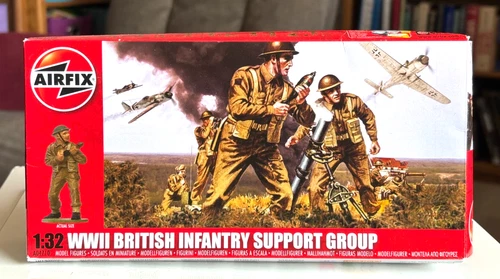 AIRFIX WWII British Infantry Support Group #280315347379 Complete