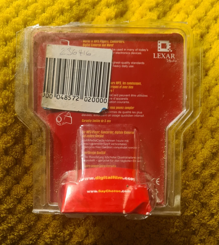 Digital Media MultiMediaCard Lexar 16MB. New @ Unsealed  - Image 3 of 3