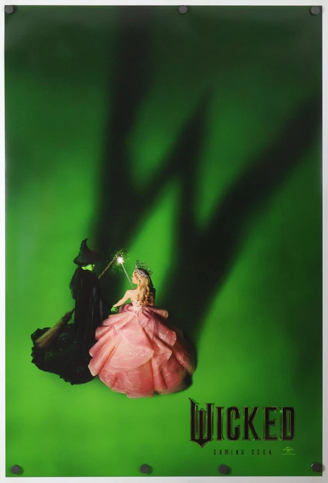 Wicked original DS movie poster 27x40 INTL Adv 2024 Wizard of Oz - Ariana Grande