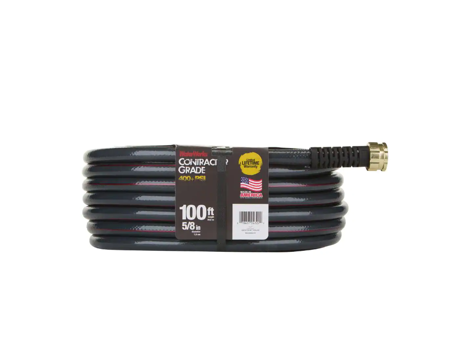 Waterworks 5/8 In. X 100 Ft. Heavy Duty Contractor Water Hose Watering