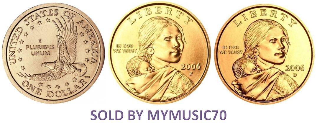 2006 P & D Sacagawea Golden Dollar – BU Uncirculated Dollar coin