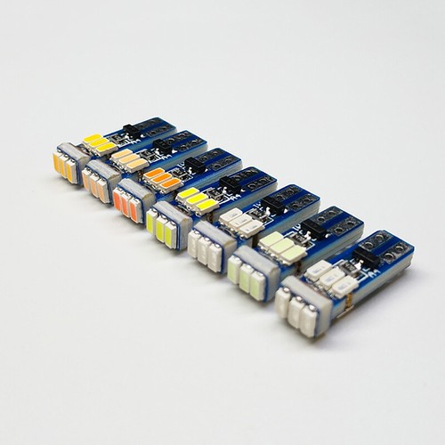 10Pcs Bright LED Bulbs T5 W3W W1.2W 70 73 74 Auto Dashboard Gauge Lamp Indicator - Afbeelding 2 van 19