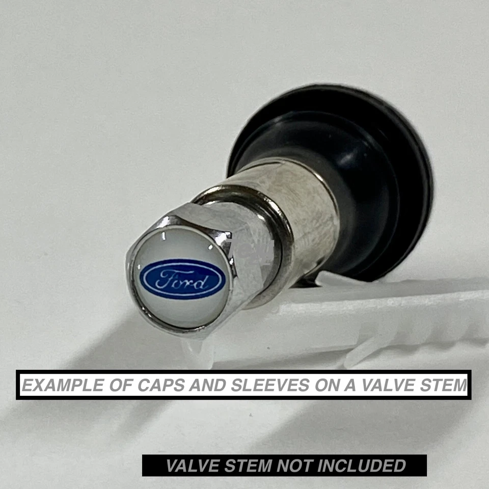 Ford Bronco II Sport valve stem caps fits all wheels includes 4 Chrome Sleeves - Image 4 of 4