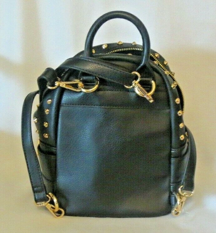 MOCHILA BEBE JOAN TERCIOPELO PEDRERÍA CON TACHUELAS Foto 2 de 4