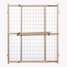 MYPET North States Wire Mesh Dog Gate 29.5-50" Wide. Pressure Mount. No Tools...