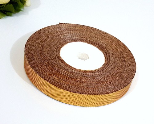 1/2" / 13mm wide - 33 yd /30 mt or 50 yd / 46 mt Gold Metallic Ribbon Trim MR21 - Picture 9 of 10