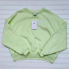 NWT Nike Girls Sportwear Club Fleece Boxy Crewneck Sweatshirt