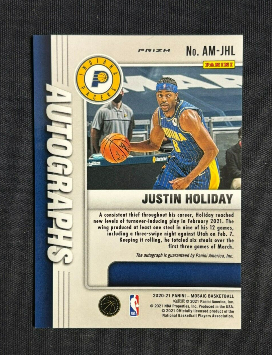 2020-21 Panini Mosaic NBA Justin Holiday Autographs PRIZM #AM-JHL 