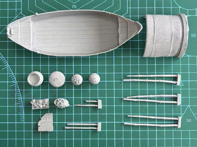 1/35 Resin Assembly Model Kit Vietnam River Ship Sampam Unassembled Unpainted