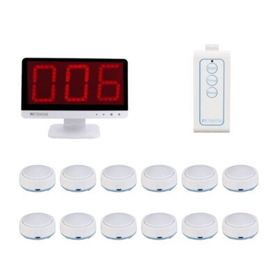 TM101 Wireless Quiz Answer Game System 12 Buzzers Add Up to 32 call Buttons