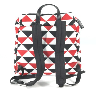 PRADA triangle logo plate Signeau print bag Backpack Nylon  display picture 1