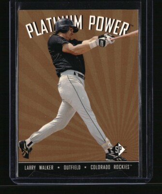 1995 SP #PP7 Larry Walker Platinum Power - Error - Die Cut Is On Bottom