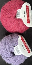 Lot Of 2 100g Skeins Of 50% Superfine Alpaca/50% Wool Valley Yarns Becket Yarn